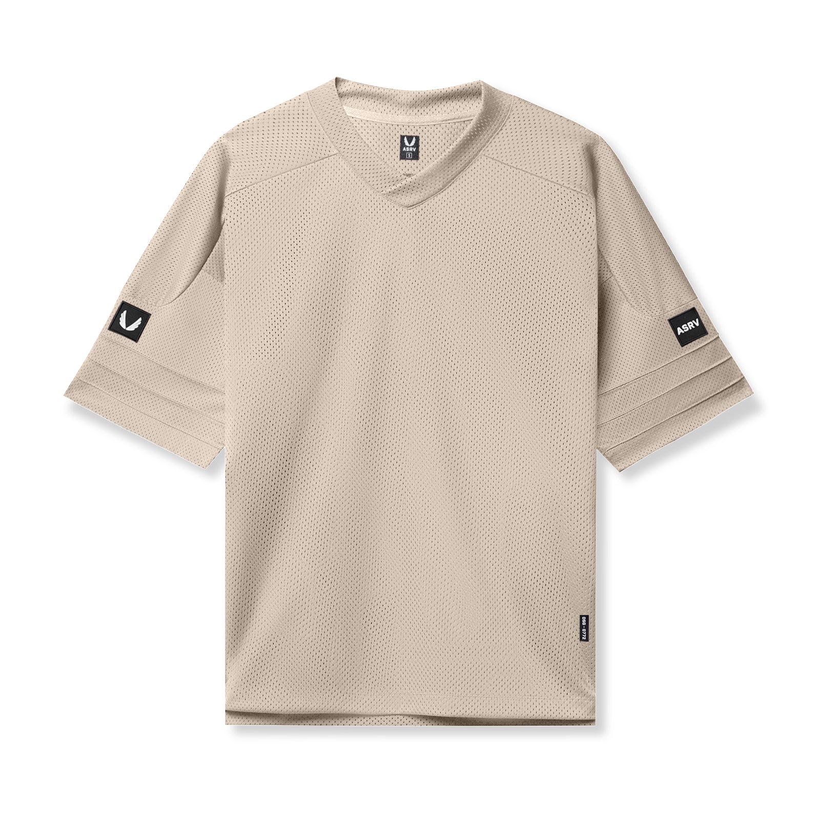 SilverPlus™ Mesh Oversized Jersey - Soft Breathable Loose Fit T-Shirt for Women (Beige) | Perfect for Casual Wear, Lounging & Summer Outfits