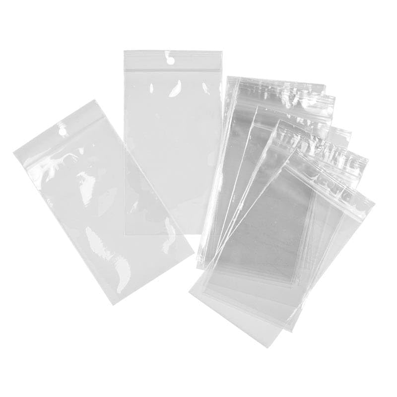 1000 Clear Polyethylene Bags with Hang Holes 6x9 Inches 2 Mil Thick - Perfect for Retail Packaging, Storage & Organization