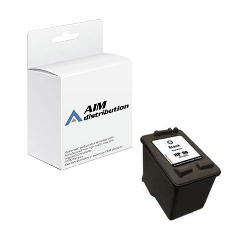 HP NO. 56 Black Inkjet Cartridge Replacement (450 Page Yield, C6656A) - AIM Compatible High-Quality Generic Ink for HP Printers - Perfect for Home, Office & School Printing Needs