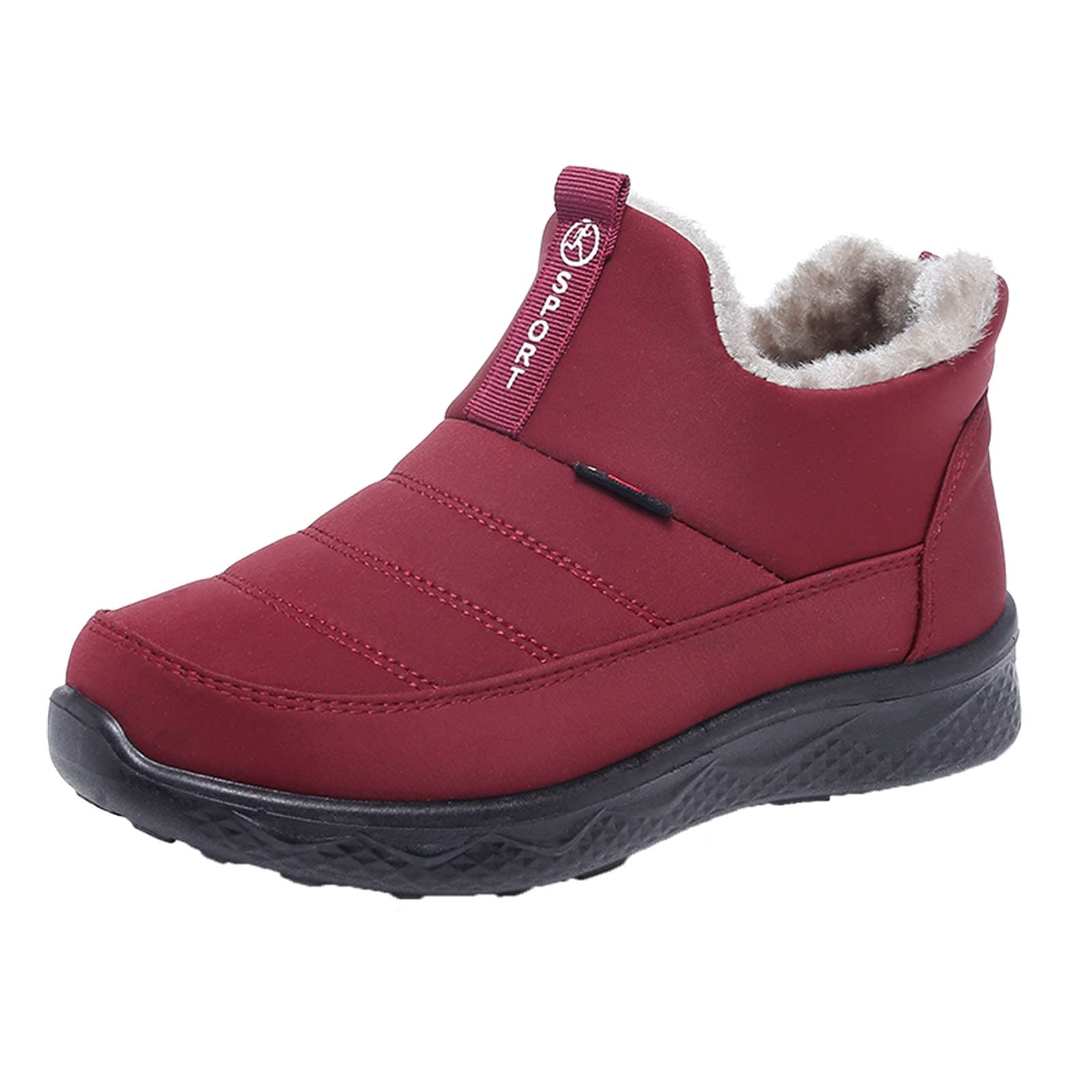 BOTCAM Women's Winter Hiking Boots - Waterproof Snow Boots with Non-Slip Sole & Warm Fluffy Lining for Trekking, Outdoor Activities & Cold Weather Adventures