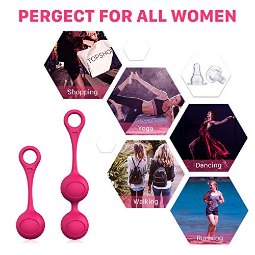 Premium Kegel Exercise Balls with Vibration - Silent Pelvic Floor Trainer for Women, High-Quality Adult Intimate Toy for Couples, Perfect Gift for Her | Strengthen Core & Enhance Intimacy During Yoga, Postpartum Recovery & Couples Play