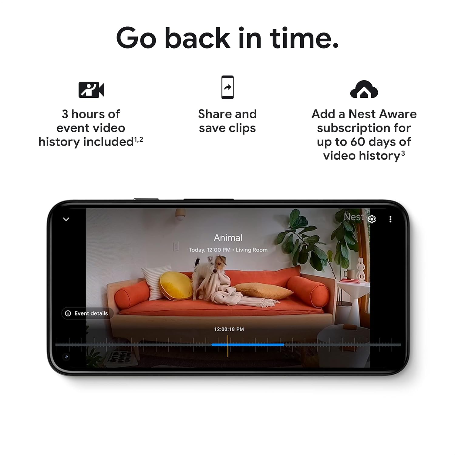 Google Nest Security Cam (Wired) 2nd Generation - Indoor/Outdoor Smart Home Camera with 24/7 Live Video, Night Vision & Alerts - Snow White - Perfect for Home Security, Baby Monitoring & Pet Watching