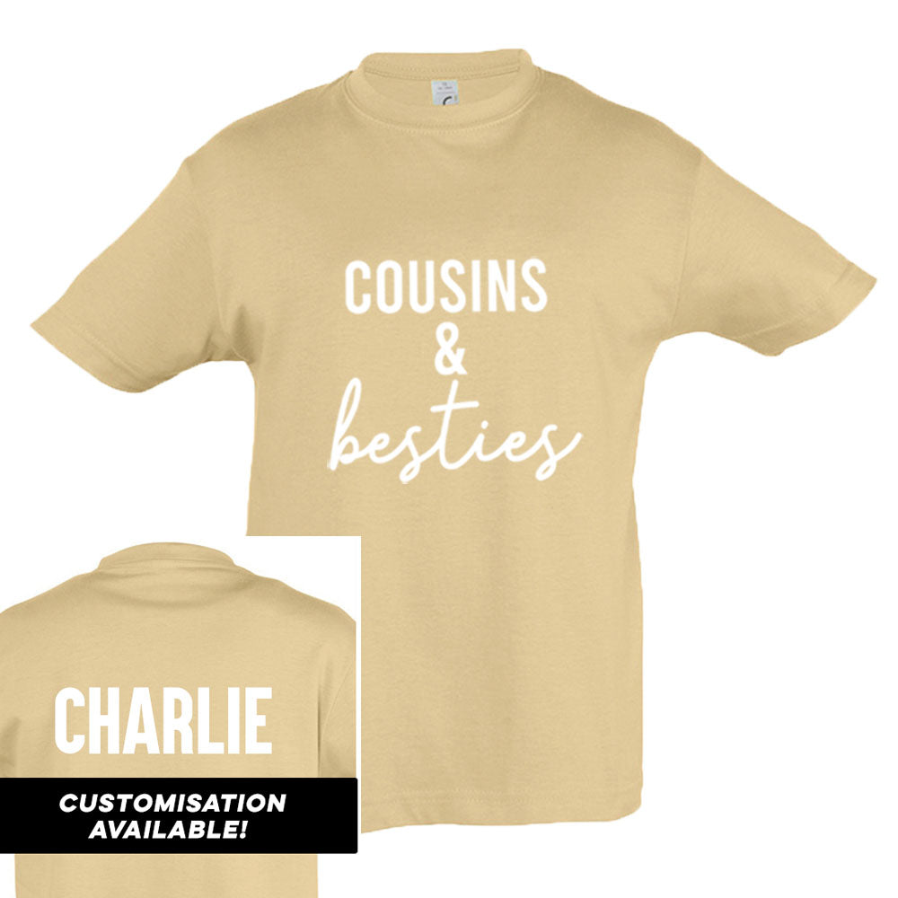 Cousins & Besties Matching Sand Tees - MRK X | Fun Matching Outfits for Family & Friends | Perfect for Beach Trips, Vacations & Photo Shoots