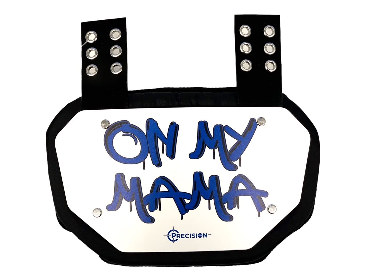 Precision Football Back Plate - Rear Protector & Lower Back Pads for Players - On My Mama Series - Protective Gear for Tackling & Contact Sports Training