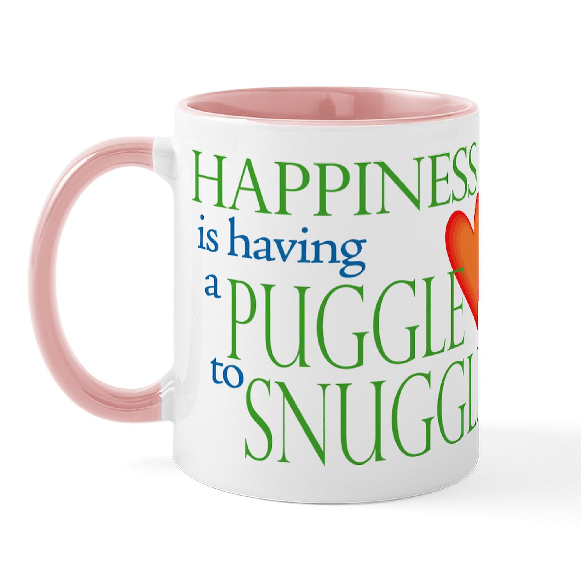 Snuggle Puggles 11 oz Ceramic Coffee Mug (325ml) - Cute & Durable Tea Cup for Home, Office, Gift - Perfect for Hot Cocoa, Tea & Coffee Lovers