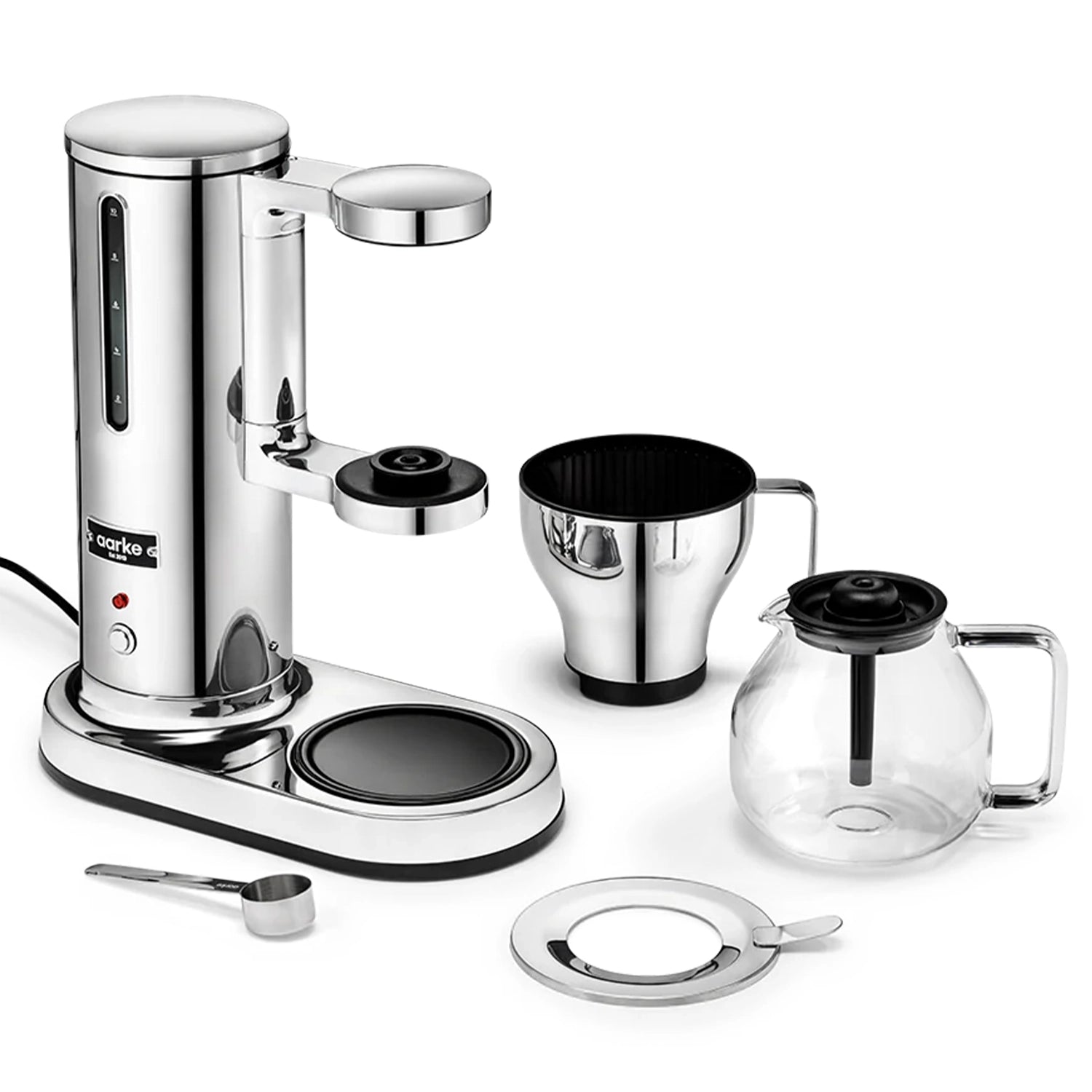 Aarke A1306 Premium Stainless Steel Electric Drip Coffee Maker - Fast Brewing for Home, Office & Kitchen Use