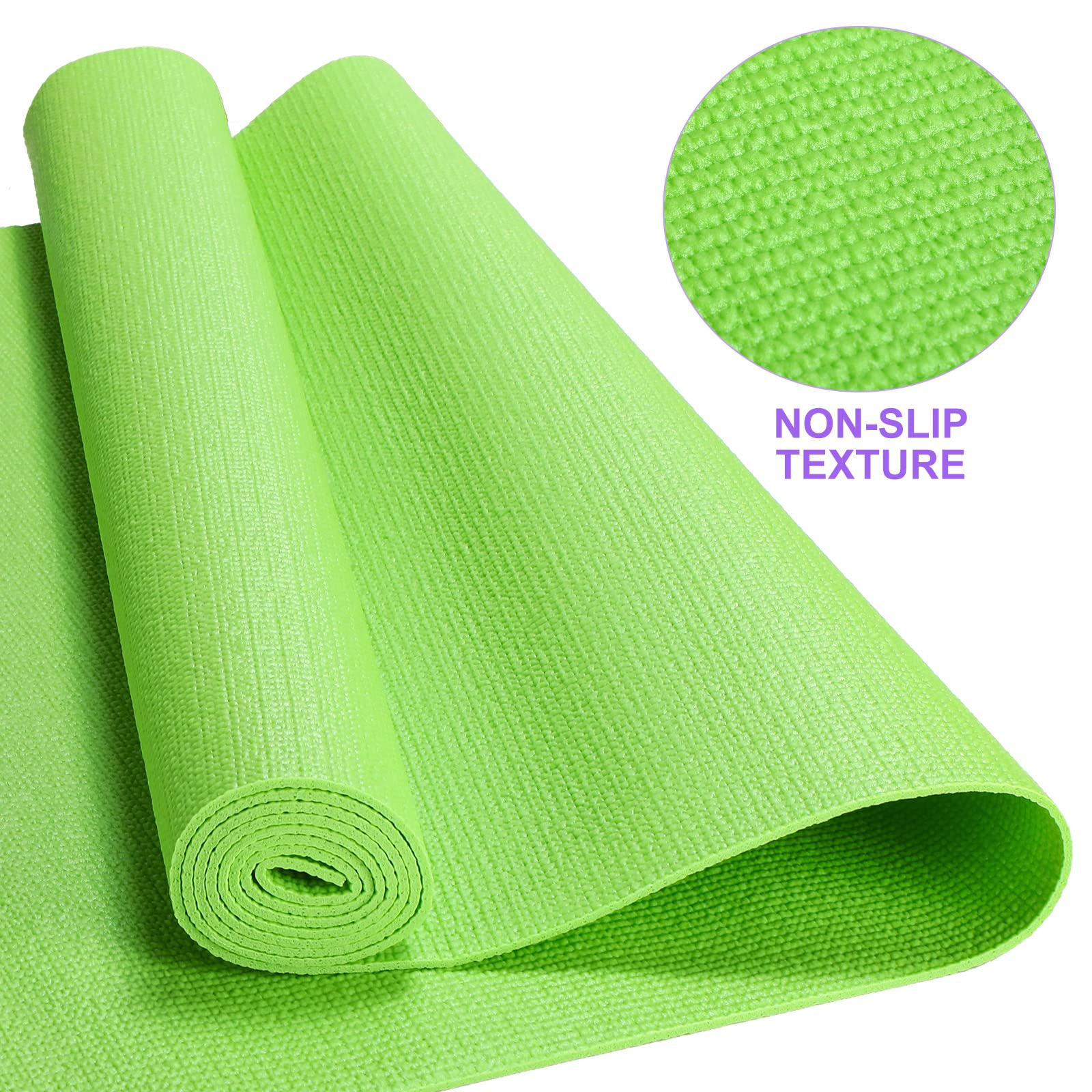 24-Pack 3mm Thick Non-Slip Yoga Mats (68.11