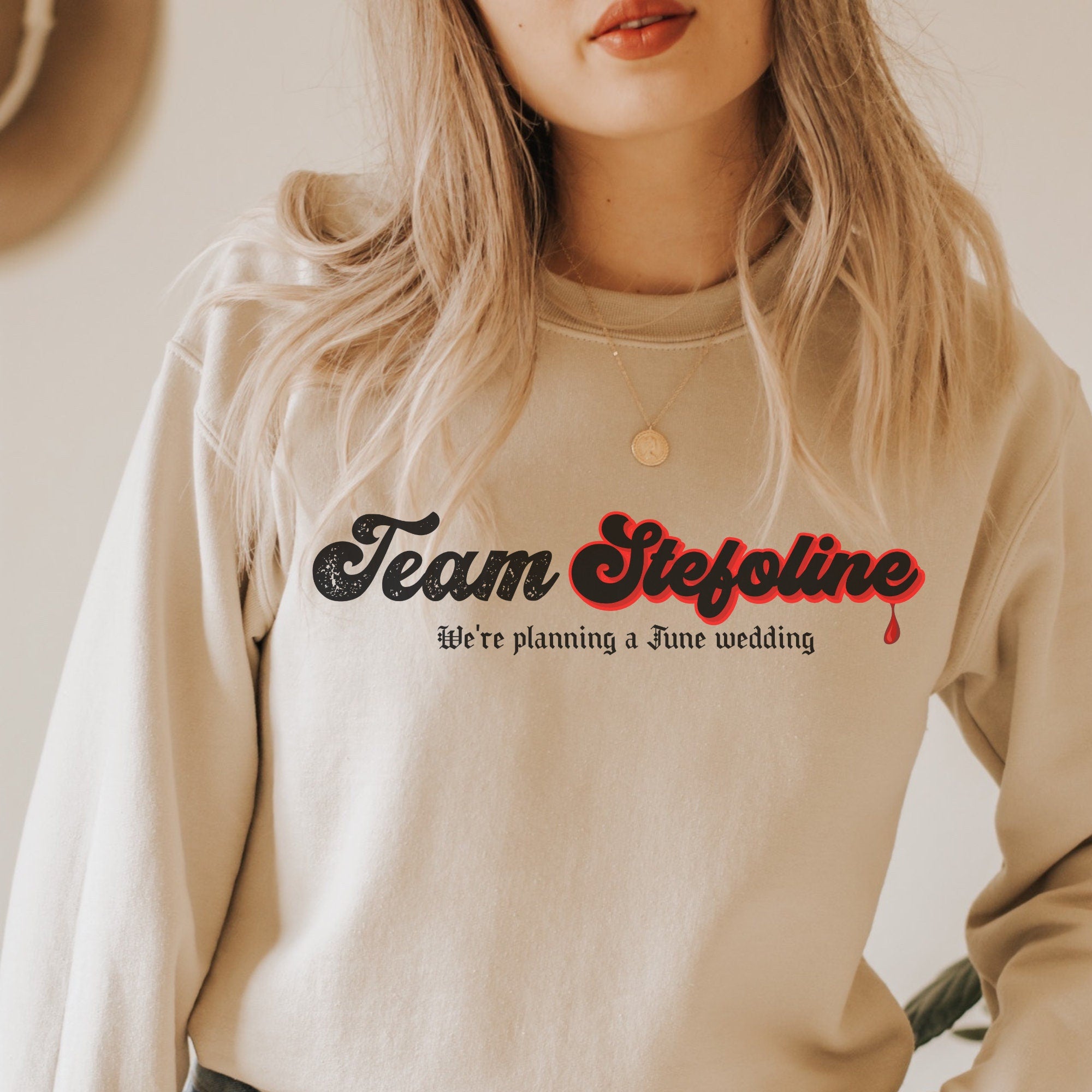 Team Stefoline Sweatshirt | TVD Merch | The Vampire Diaries Apparel | Stefan Salvatore & Caroline Forbes Inspired | Perfect TVD Gift for Fans | Great for Cosplay, Conventions & Casual Wear