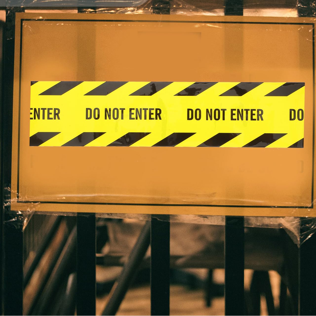 2 Inch x 820 Feet Caution Do Not Enter Tape Roll - Yellow Safety Warning Barricade Tape for Construction Sites, Crime Scenes & Hazardous Areas | Heavy-Duty Danger Barrier Tape for Workplace Safety and Restricted Zone Marking