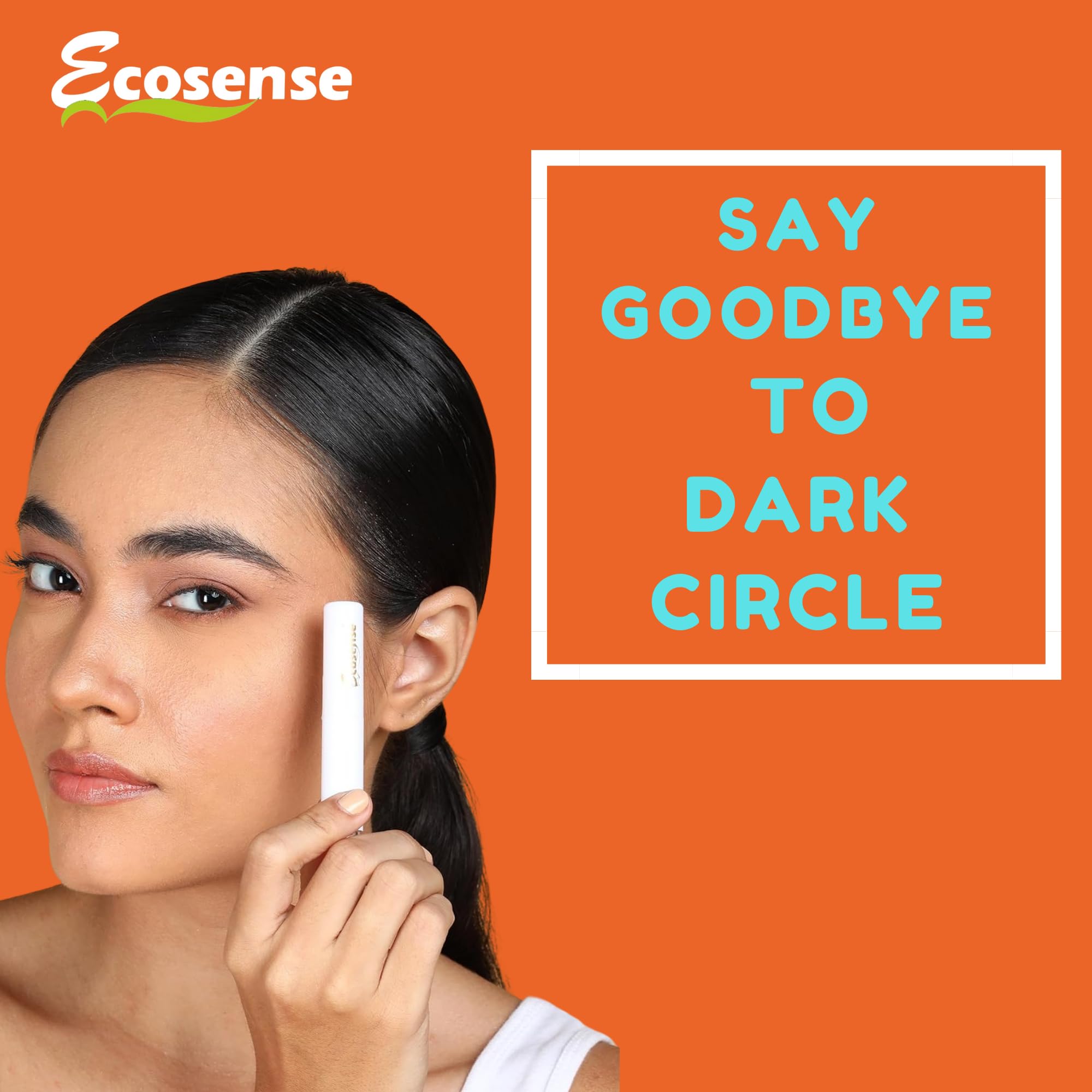 Ecosense Under Eye Repair Stick for Dark Circles & Puffiness - Brightening & Rejuvenating Eye Cream for Women & Men - 3g Portable Eye Treatment for Day & Night Use - Perfect for Travel, Office & Daily Skincare Routine