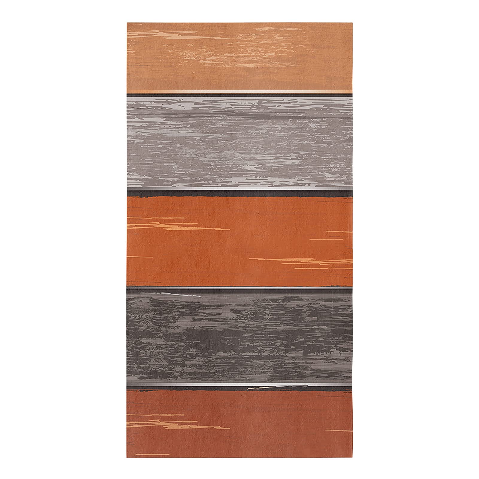 Premium Cotton Kitchen Towels Set - Farmhouse Rustic Barn Door Design in Burnt Orange & Grey (16x28 Inches) | Ultra Soft Absorbent Dish Cloths, Tea Towels & Hand Towels (1 Pack) | Perfect for Kitchen, Bar, Dining & Farmhouse Decor