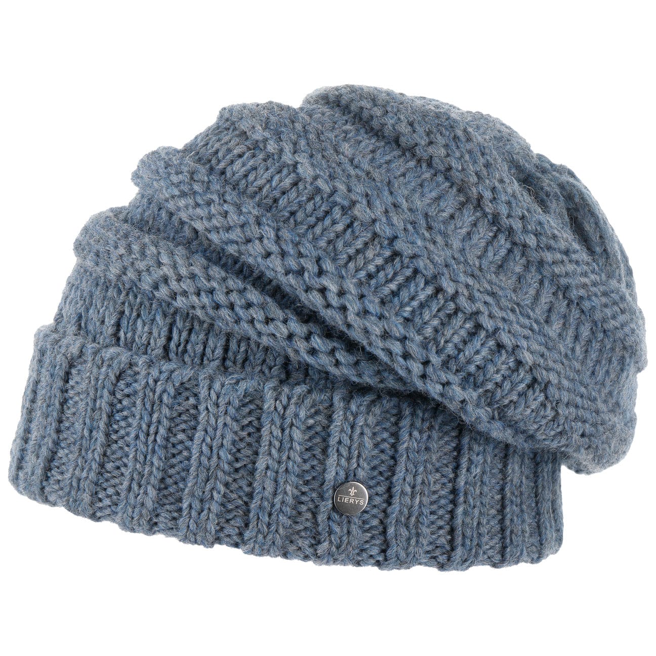 Lierys Long Beanie Knit Hat for Men & Women - Winter Warm Stretchy Slouchy Beanie - Cozy Soft Ribbed Knit Cap for Cold Weather - Perfect for Skiing, Hiking, and Outdoor Activities