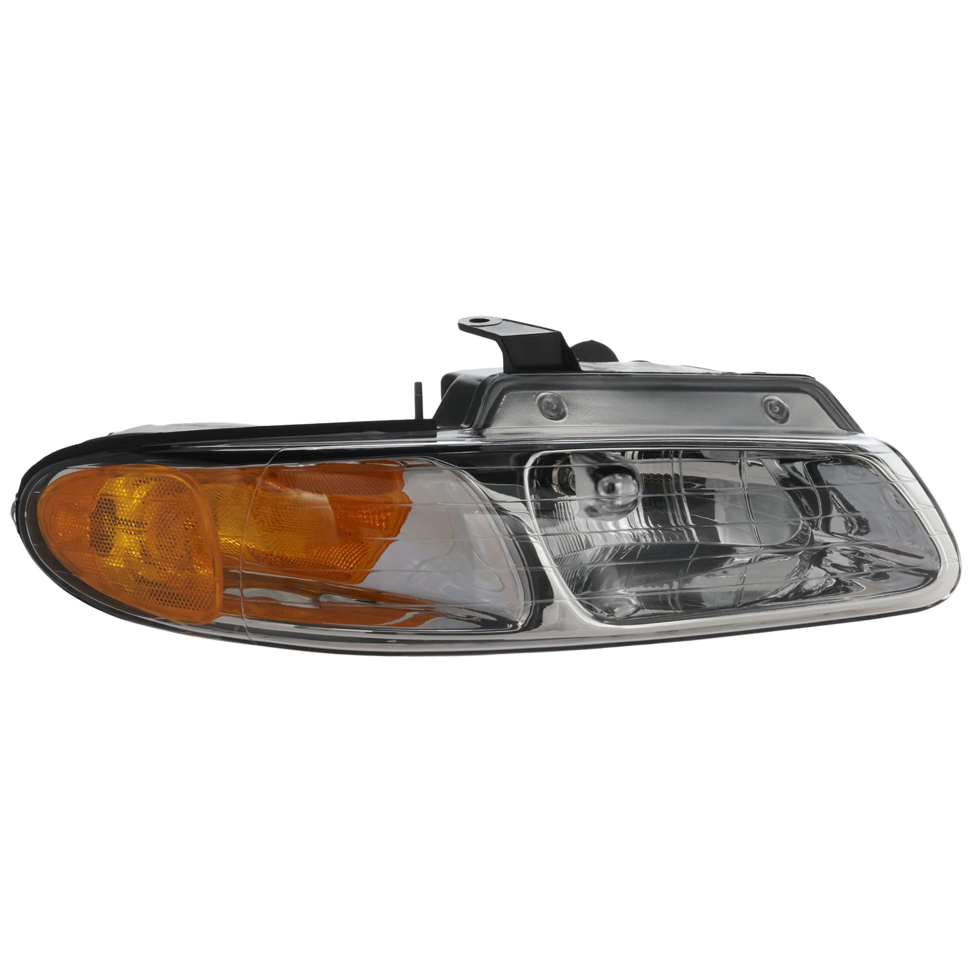 Go-Parts Replacement Headlight Assembly for Chrysler Caravan, Town & Country, Voyager 2000-2000 - Right Passenger Side Halogen Headlamp (No Quad/Daytime Lights) | Perfect for Night Driving & Vehicle Safety Upgrades