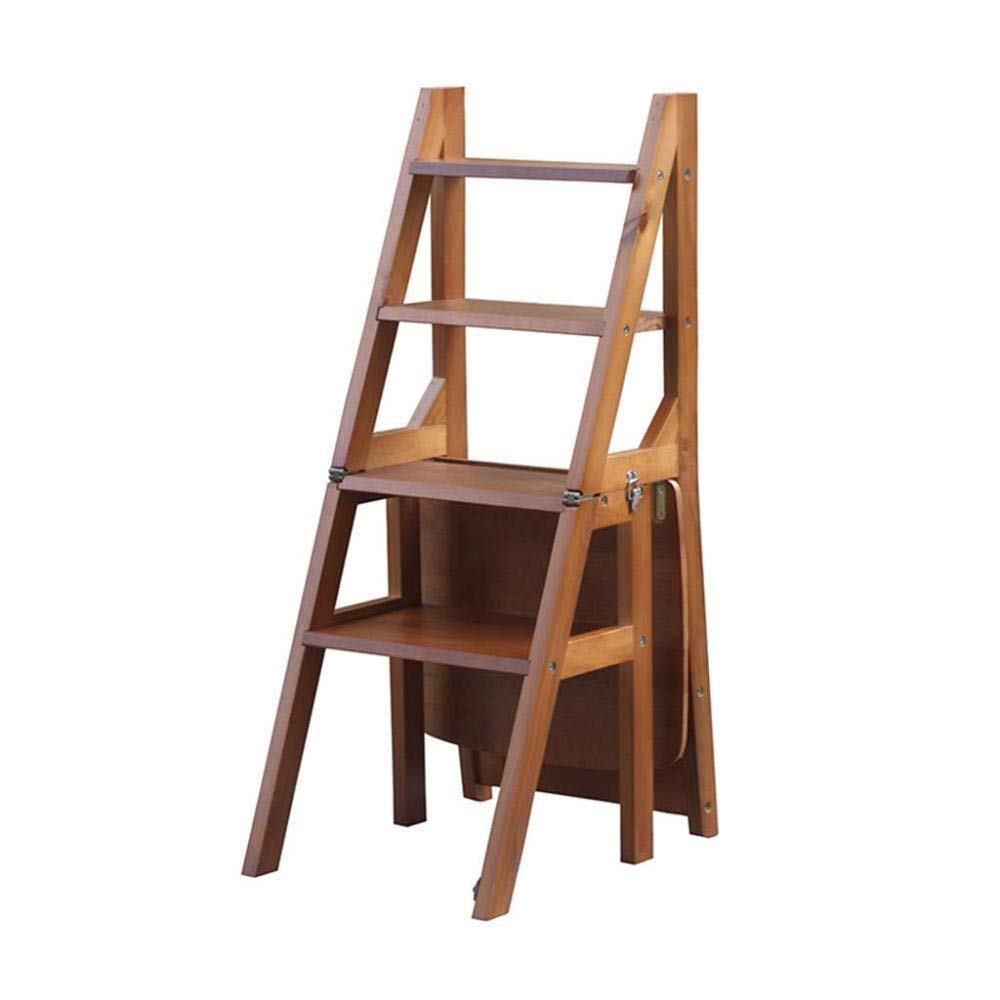 NEVKA Foldable Step Stool, Kitchen Stool, Foot Stool, Portable Flower Stand, Shoe Bench, Storage Shelf (Brown) - Perfect for Home, Kitchen, Bathroom & Garden Organization