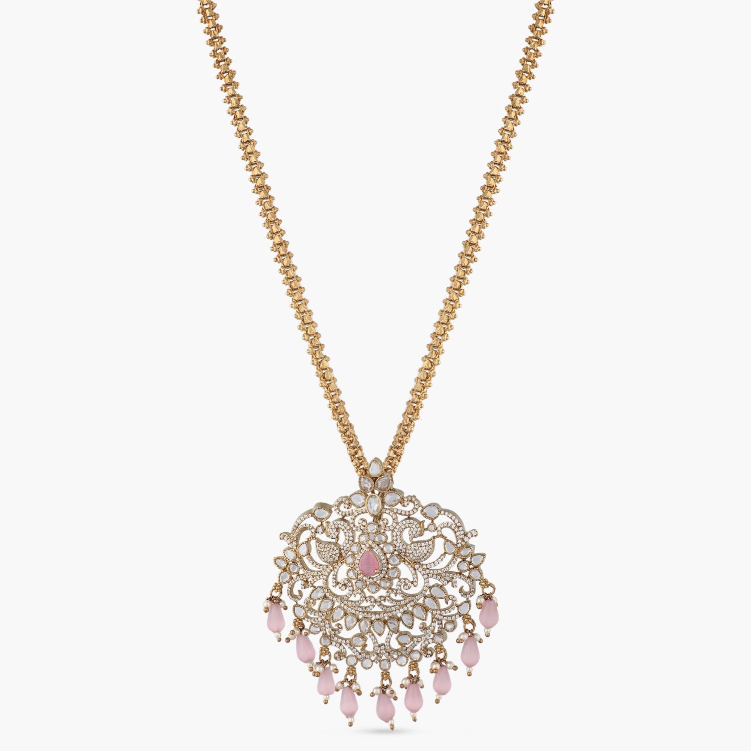 Sarah Nakshatra CZ Pendant Necklace - Elegant Cubic Zirconia Jewelry for Women, Perfect for Parties, Weddings & Everyday Wear