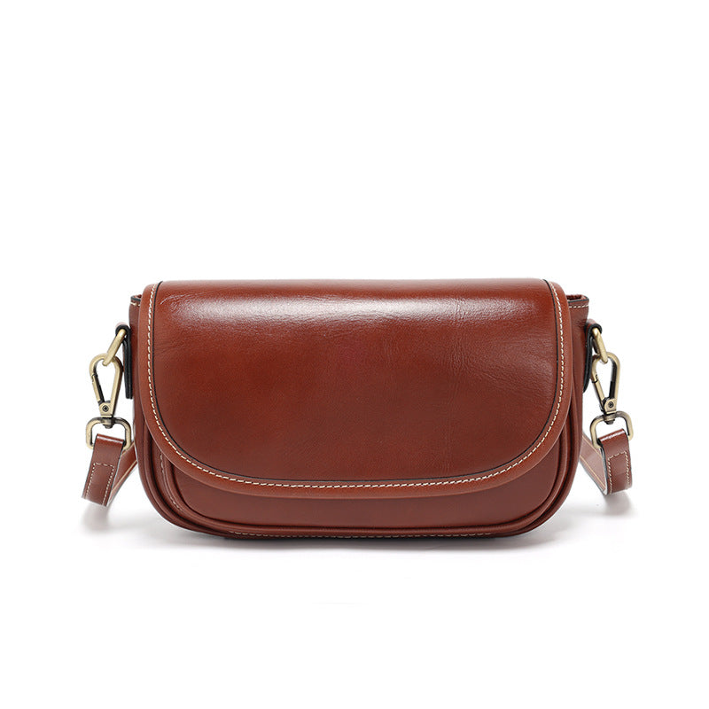 Stylish Leather Flap Crossbody Bag for Women - Fashionable Shoulder Purse for Daily Use, Travel & Shopping