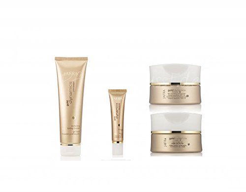 Jafra Basic Set II Gold Dynamics Skincare Collection - Anti-Aging Face Cream & Serum for Women - Perfect for Daily Beauty Routine & Night Care