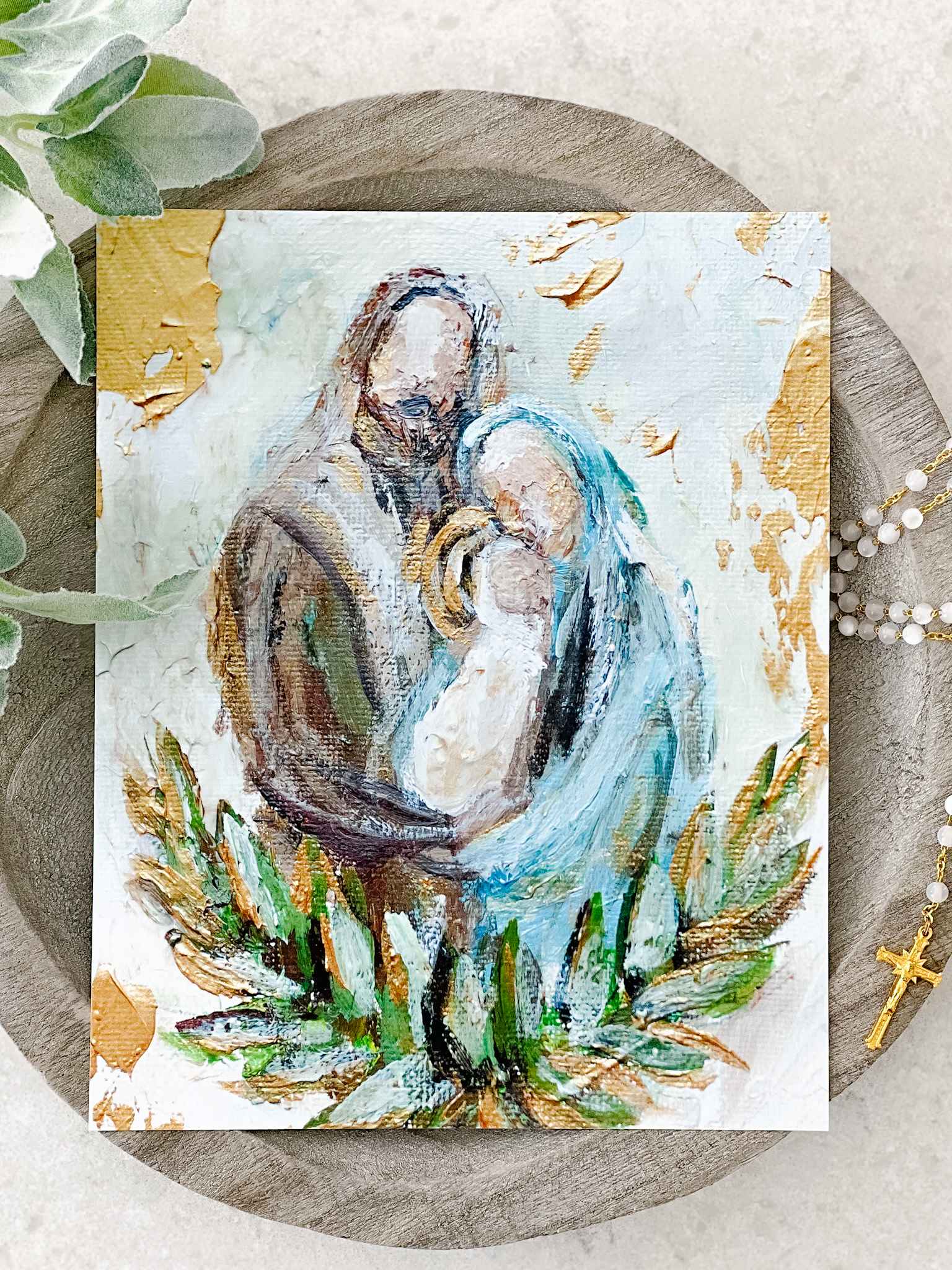 Holy Family Print - Religious Wall Art for Home Decor - Perfect for Living Room, Bedroom & Church