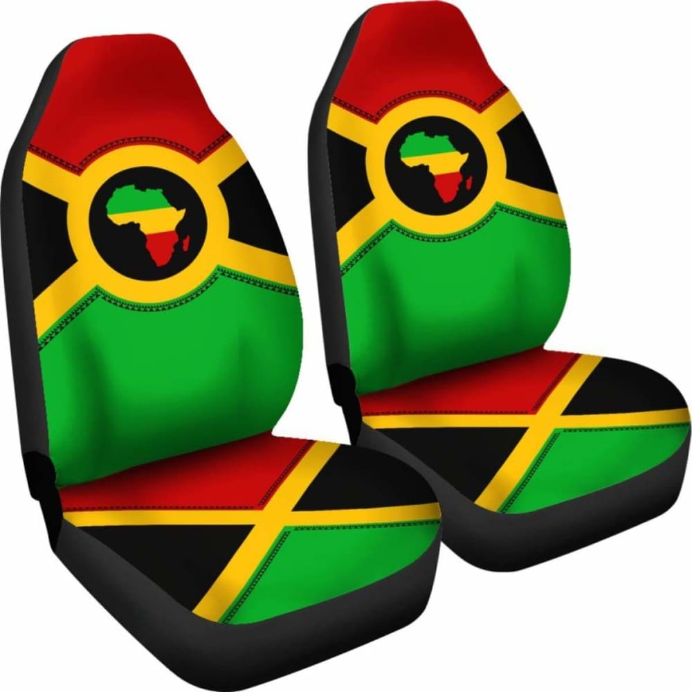 Premium African Reggae Print Car Seat Covers - Universal Fit for Cars, SUVs & Trucks - Vibrant Cultural Design - Perfect for Music Lovers, Road Trips & Cultural Enthusiasts