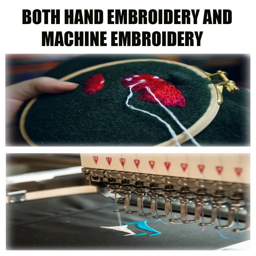 Seneme 8x8 Inch Black Cut Away Embroidery Stabilizer - 100 Precut Sheets, 2.5oz Medium Weight Backing for Machine & Hand Embroidery | Perfect for 4x4 and 6x6 Hoops | Ideal for DIY Projects, Quilting, and Garment Decoration