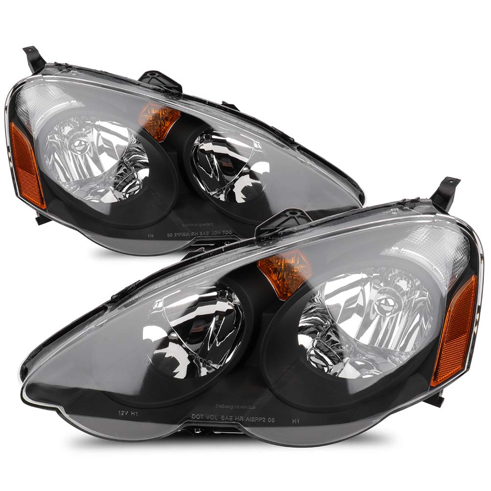 ASAPE Headlight Assembly Replacement for Acura RSX 2002-2004 Models - Compatible with OEM Part 33151-S6M-A01 - 1 Pair - Perfect for Night Driving & Foggy Conditions