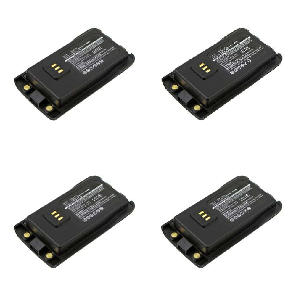 Synergy Digital 2-Way Radio Li-ion Battery Pack - 7.4V 1800mAh Replacement for Vertex VZ-30 & FNB-Z181Li - 4-Pack Combo for Long-Lasting Communication - Ideal for Construction, Security, and Outdoor Adventures