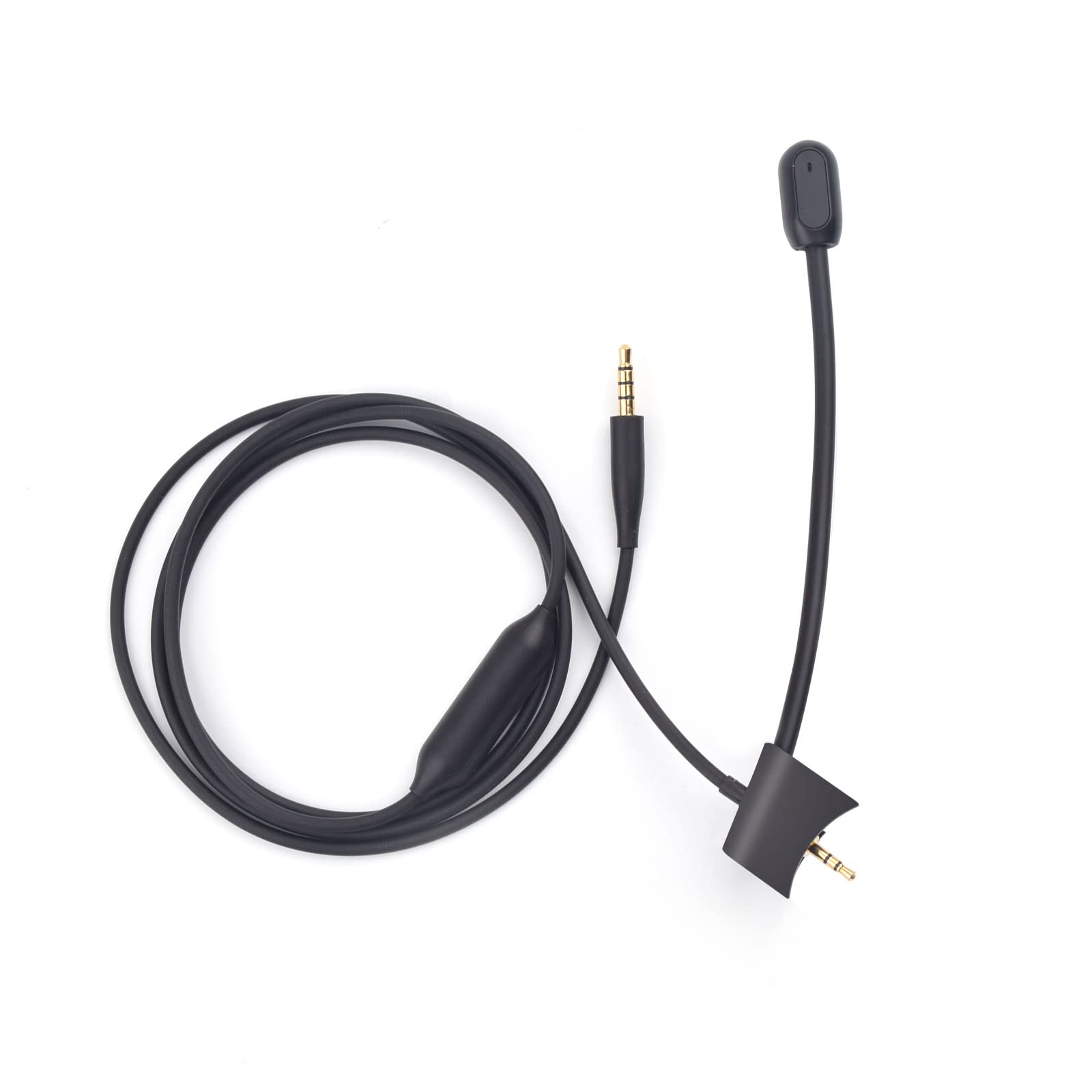 Boom Microphone Cable Compatible with Bose QuietComfort 35 (QC35) & QC35 II Headphones - Volume Control for PS4, Xbox One Controller - Gaming & Streaming Accessory - Black    (使用场景: Perfect for gaming, live streaming, online meetings, and voice chat on PlayStation, Xbox, and PC)