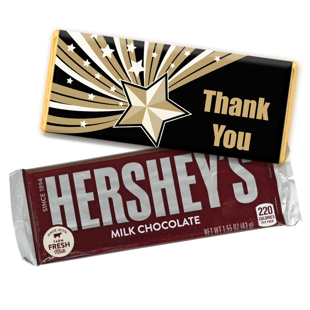 Personalized Thank You Chocolate Bars - Custom Candy Gifts (36 Count) - Perfect for Weddings, Baby Showers & Corporate Events