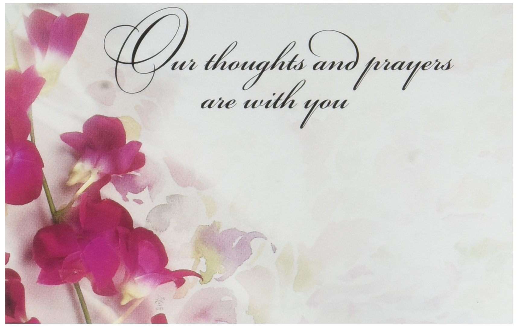 50 Pack Sympathy Enclosure Cards - Thoughtful Condolence Gift Supplies for Funeral, Memorial Service & Bereavement Support