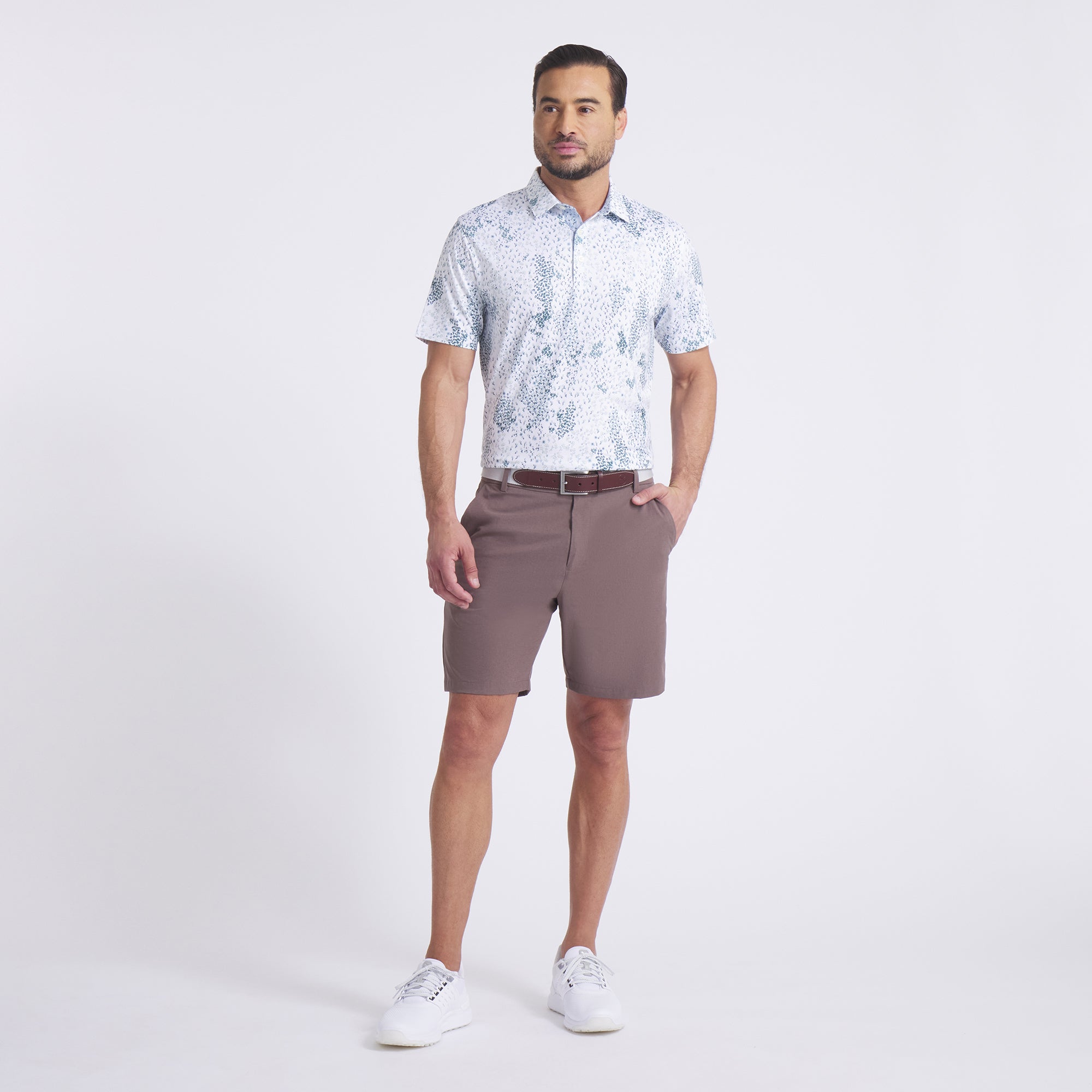 CLOUDSPUN Men's Golf Polo Shirt - Breathable & Moisture-Wicking Performance Shirt for Golf, Tennis & Outdoor Activities