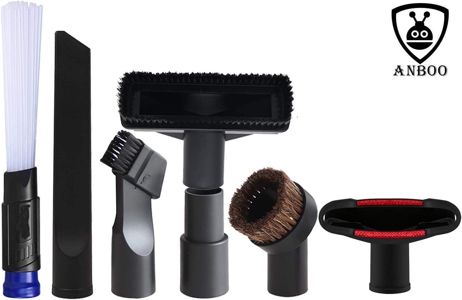 ANBOO Vacuum Hose Adapter - 1 1/4 inch to 1 3/8 inch Vacuum Attachment Accessories for 32mm & 35mm Standard Hoses - Perfect for Dusting, Cleaning Hard-to-Reach Areas & Home Maintenance