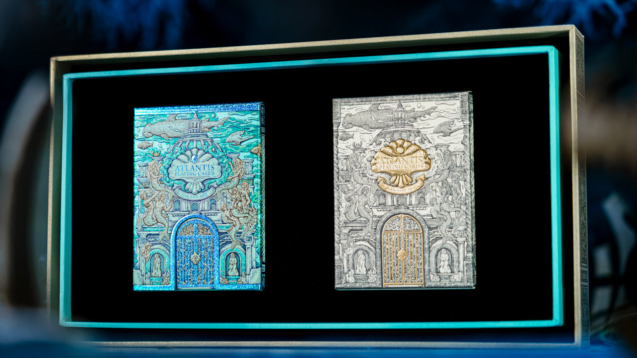 Atlantis Artist Boxset Playing Cards - Premium Collectible Deck for Card Games, Magic Tricks & Poker | Perfect for Gifts, Game Nights & Cardistry
