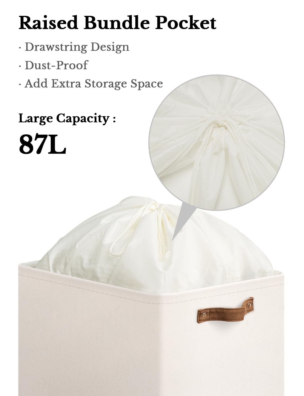 Foldable Fabric Storage Bin with Clear Window & Lid - Closet Organizer for Clothes, Toys, and Home Organization | Perfect for Bedroom, Nursery, and Office Storage