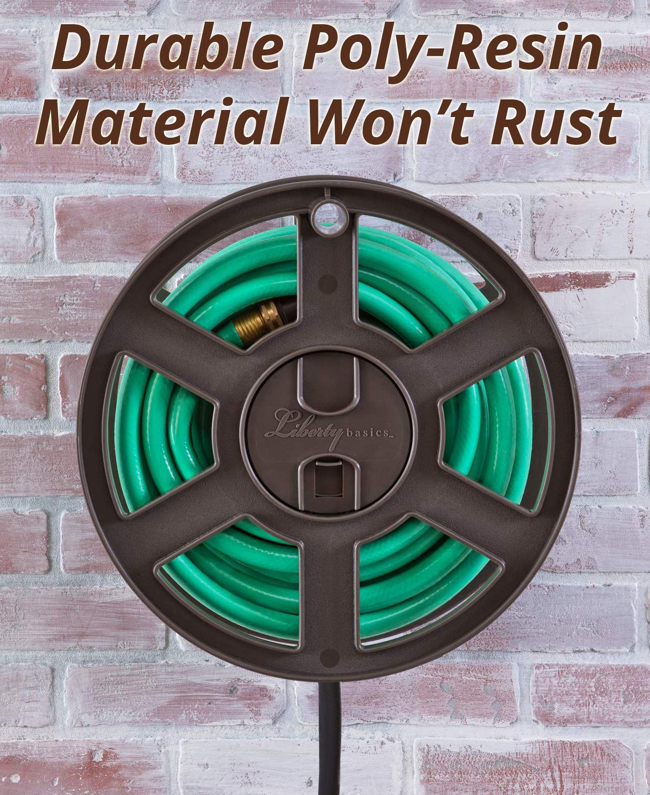 Liberty Basics 510 Wall Mount Hose Reel with Flexzilla 5/8
