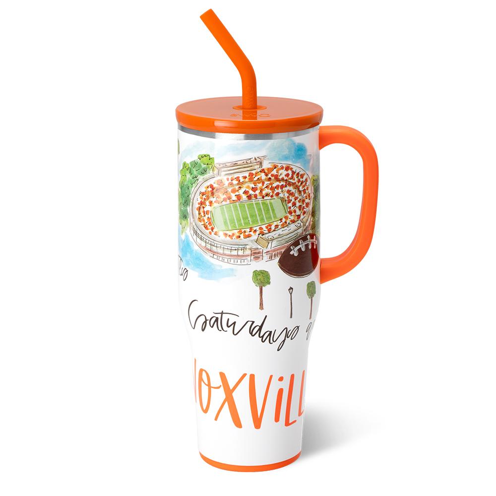 40oz Saturdays in Knoxville Mega Mug - Large Insulated Tumbler for Coffee, Tea & Cold Drinks - Perfect for Home, Office & Outdoor Adventures