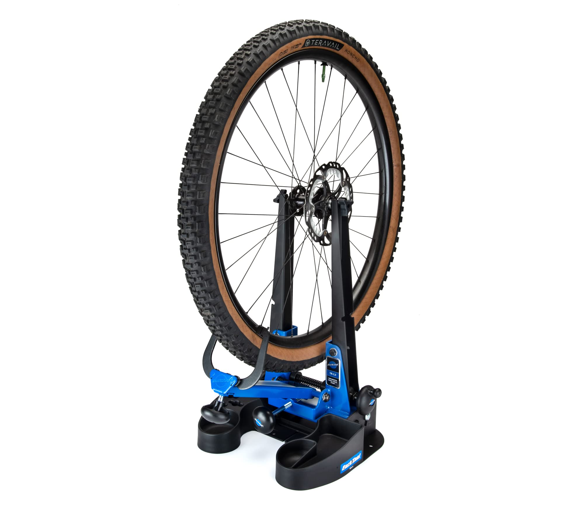 **Truing Stand & Wheel Tool - Professional Bike Wheel Alignment Tool for MTB, Road Bikes - Durable Blue Bicycle Spoke Tension Adjuster - Perfect for Home Mechanics & Bike Repair Shops**