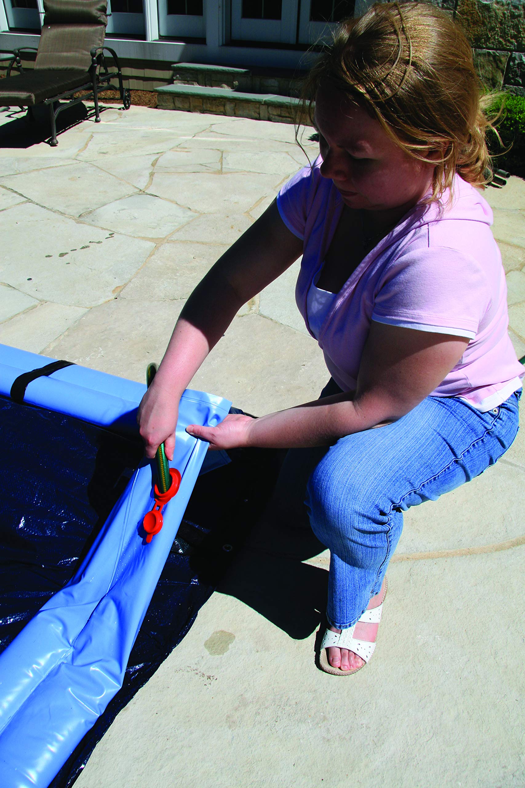 Harris Pool Products Heavy Duty 20-Gauge Double Chamber Water Tubes for In-Ground Pools - 12 Pack Blue | Commercial Grade, UV-Protected Vinyl Material (Up to 24-Gauge) | Perfect for Pool Liner Installation, Winter Pool Cover Support & Above Ground Pool Stabilization