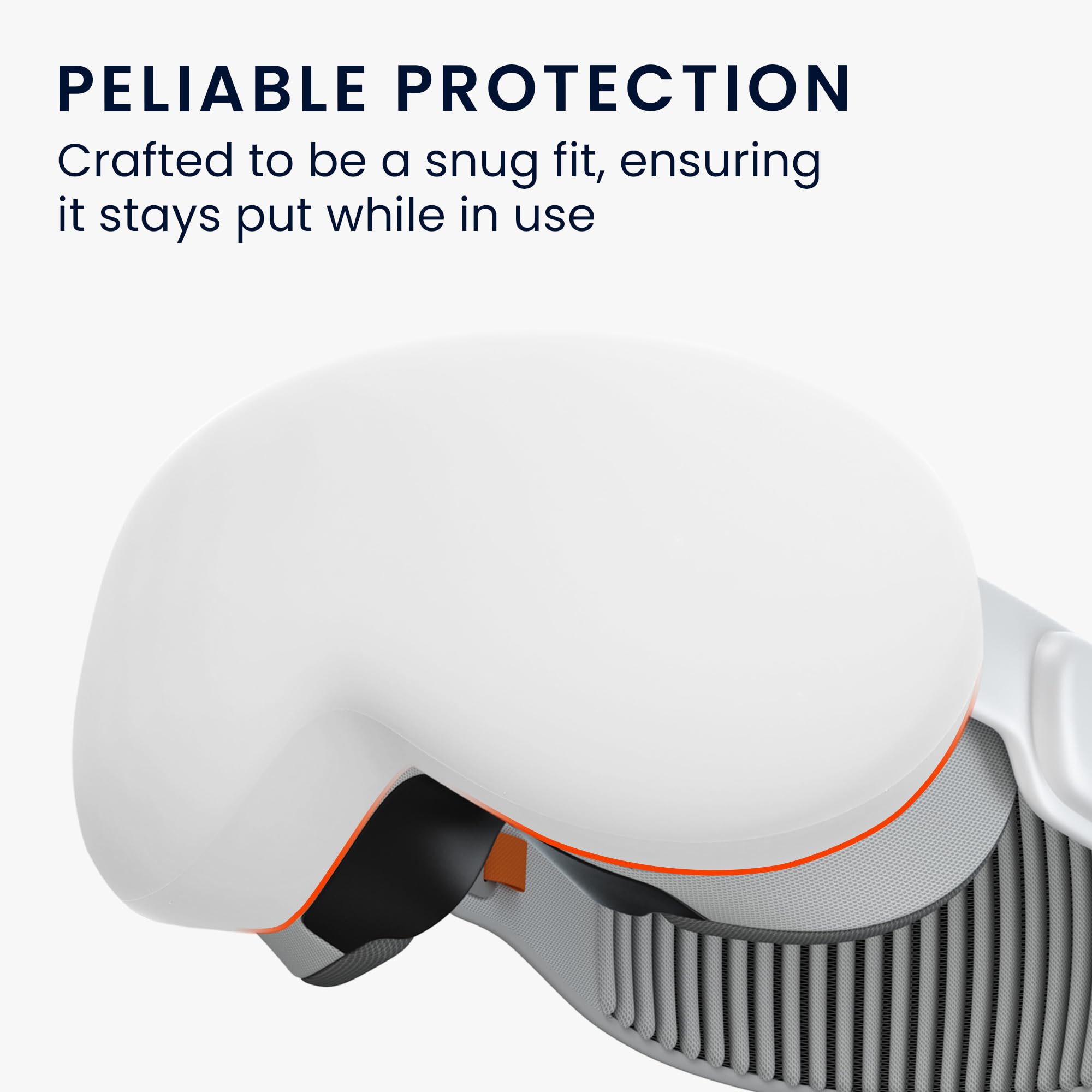 kwmobile Silicone Protective Cover Case for Apple Vision Pro VR Headset - Shockproof & Scratch-Resistant - White - Perfect for Travel, Gaming & VR Entertainment