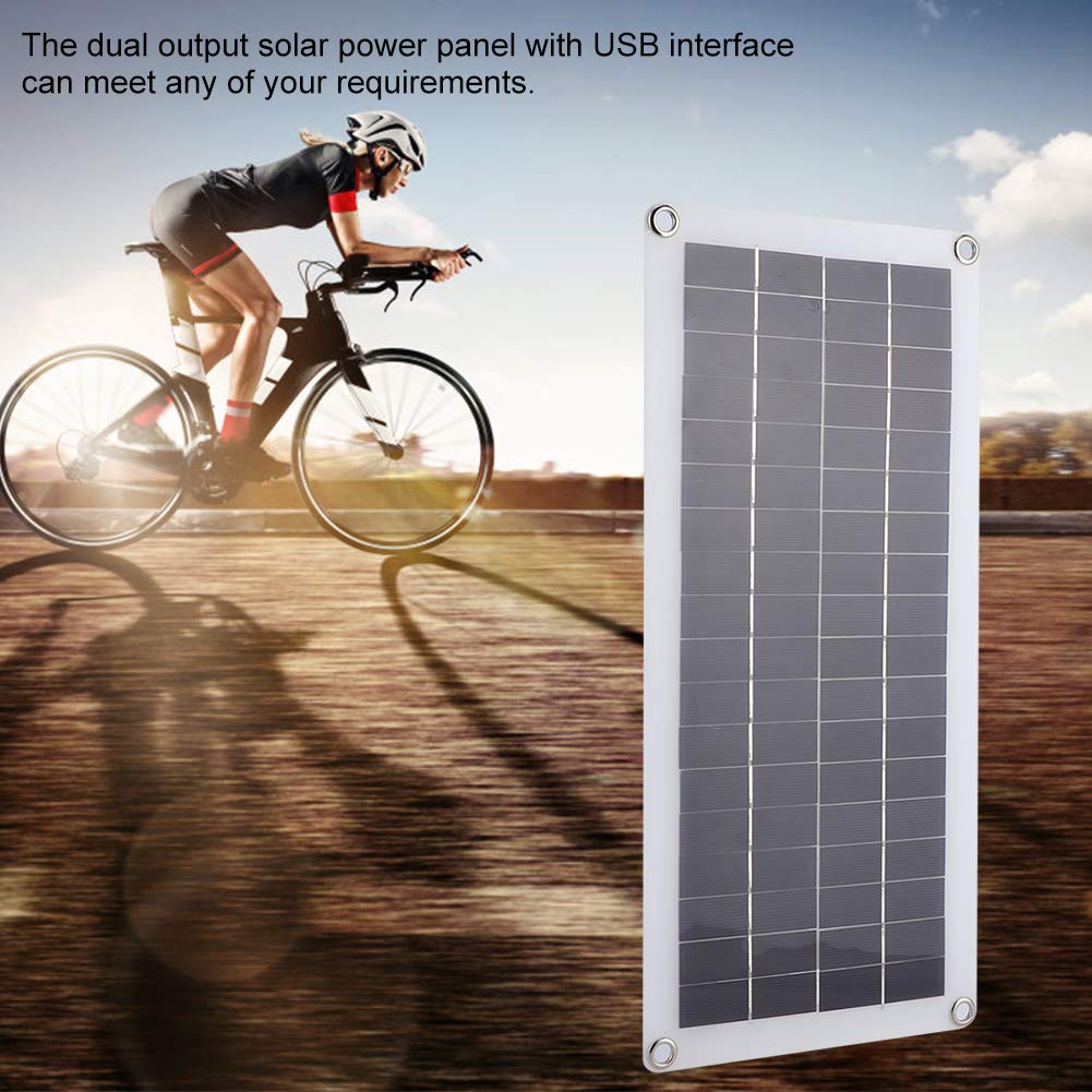 20W 18V Solar Panel Charger for Camping, Hiking, Cycling & Mountaineering - Portable Solar Power Supply for Outdoor Adventures & Emergency Power Backup