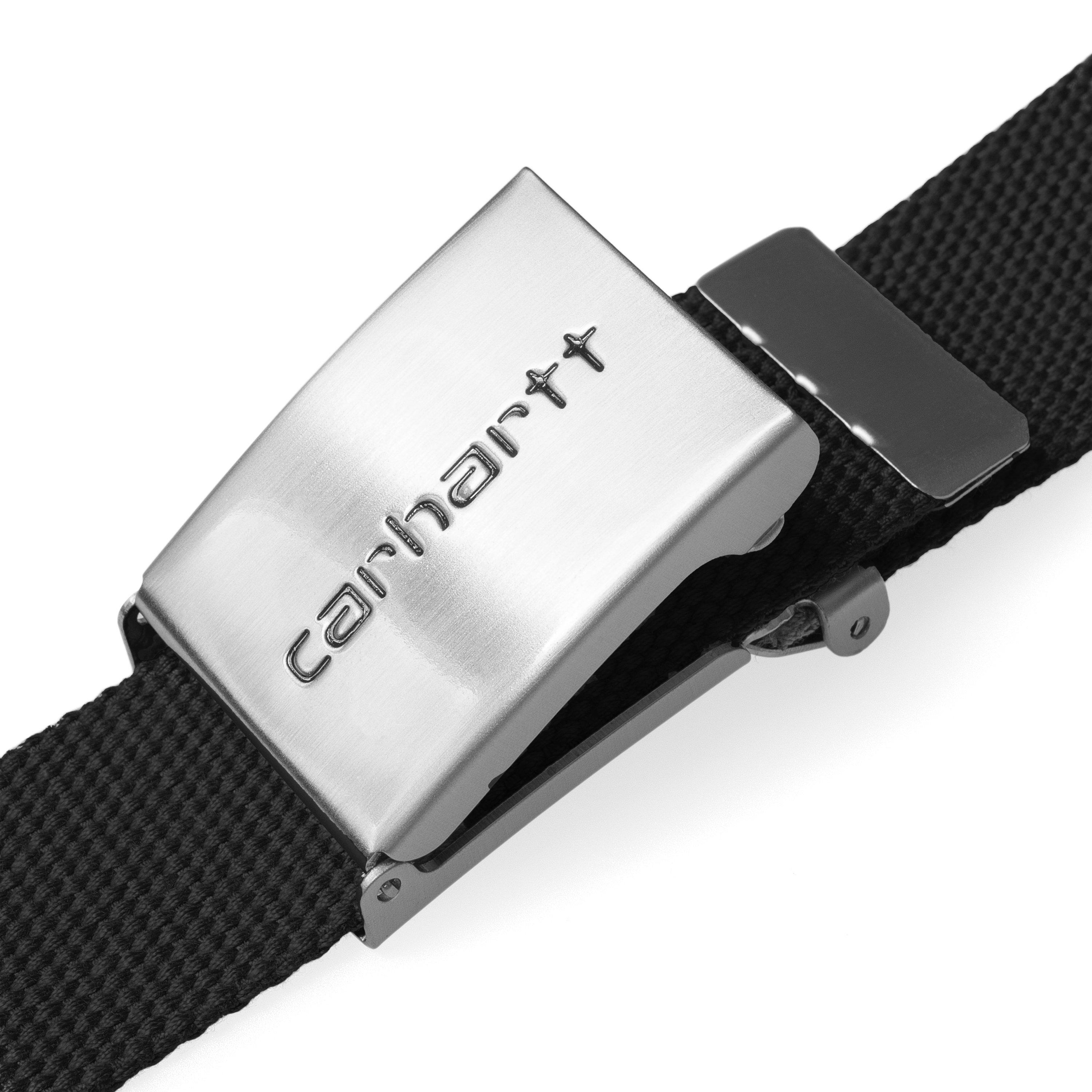 Chrome Clip Belt for Men & Women - Adjustable Black Waist Belt | Perfect for Work, Gym, and Everyday Wear