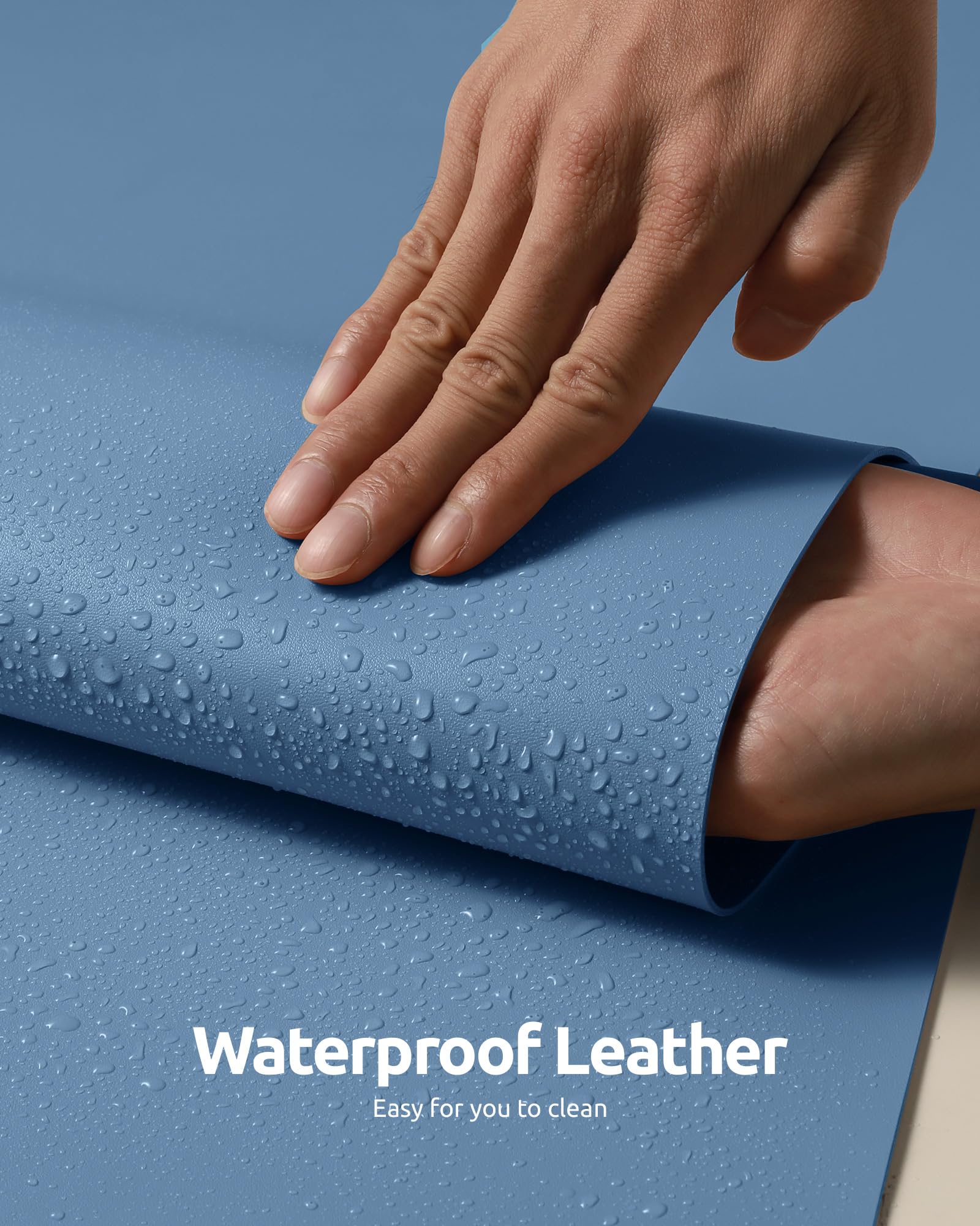 YSAGi Dual-Sided Leather Desk Pad - Large 35.4