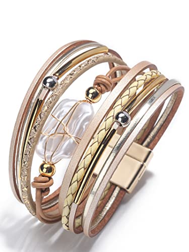 B7:wrap bracelets(khaki)
