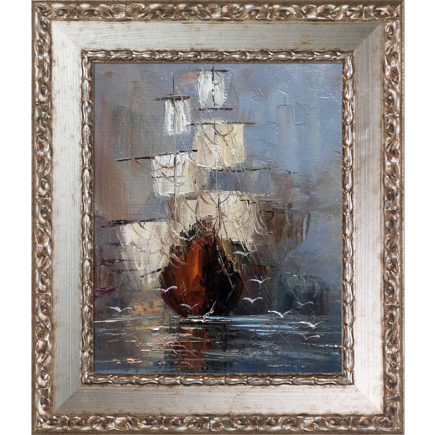Versailles Silver Salon Framed Oil Painting Reproduction - 14