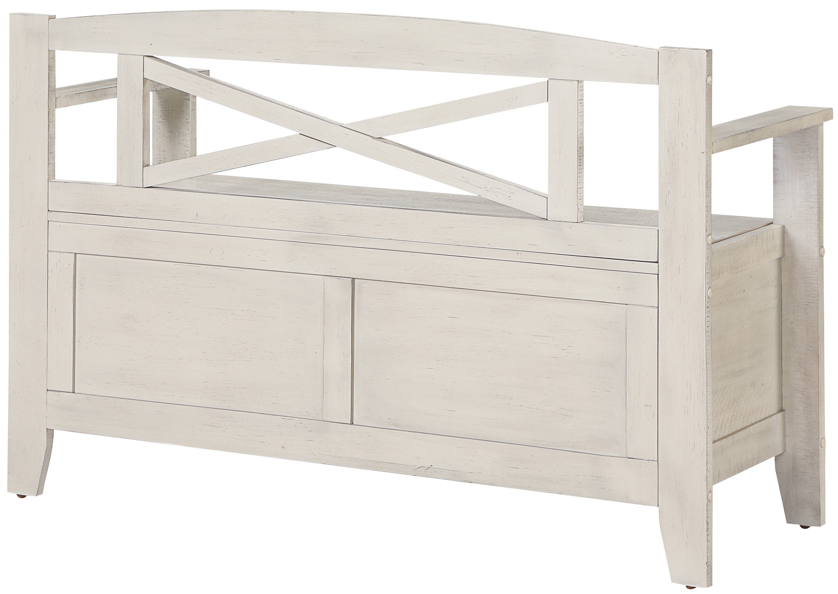 OSP Designs Modern Metro Entryway Bench in Black - Stylish and Durable Hallway Seating for Small Spaces [MET42] - Perfect for Entryways, Hallways, and Mudrooms