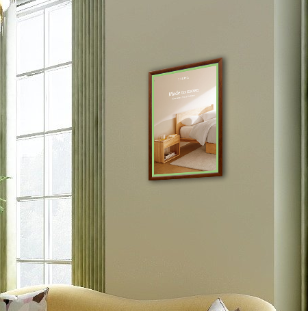 16x16 Designer Wood Snap Frames for Posters with 1