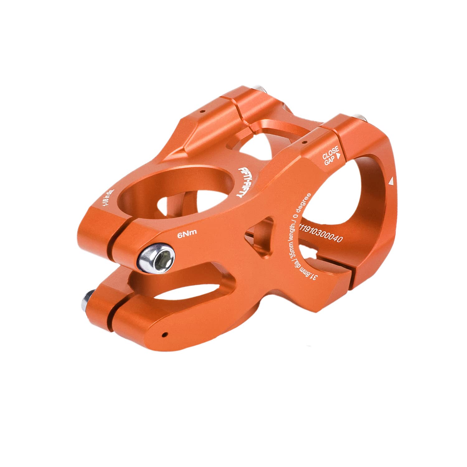 High-Performance FIFTY-FIFTY Aluminum Alloy Mountain Bike Stem - 1-1/8