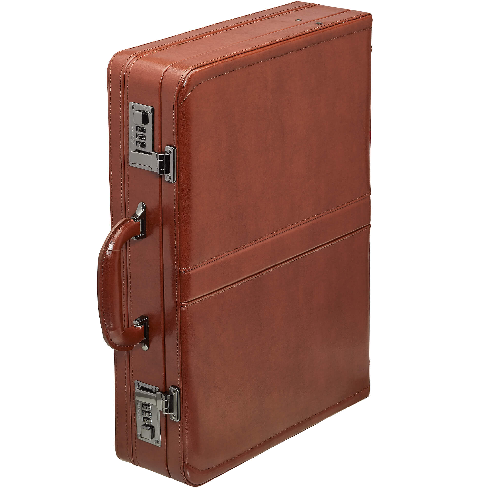 Premium Expandable Leather Attaché Case for Business Professionals - Durable Laptop Briefcase for Work, Travel & Office Use