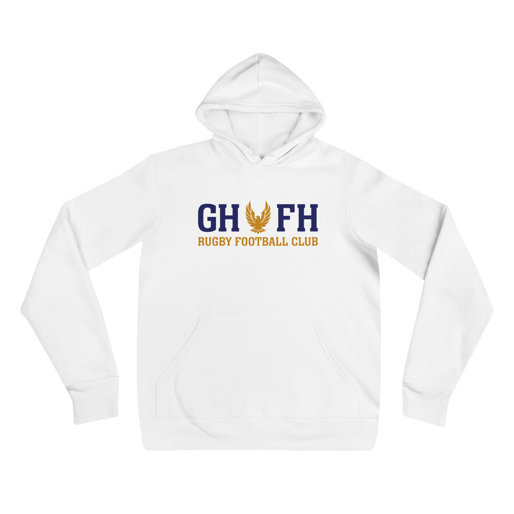GHFH Rugby Social Hoodie - Men's & Women's Casual Pullover Sweatshirt | Comfortable & Stylish for Sports, Outdoors & Everyday Wear