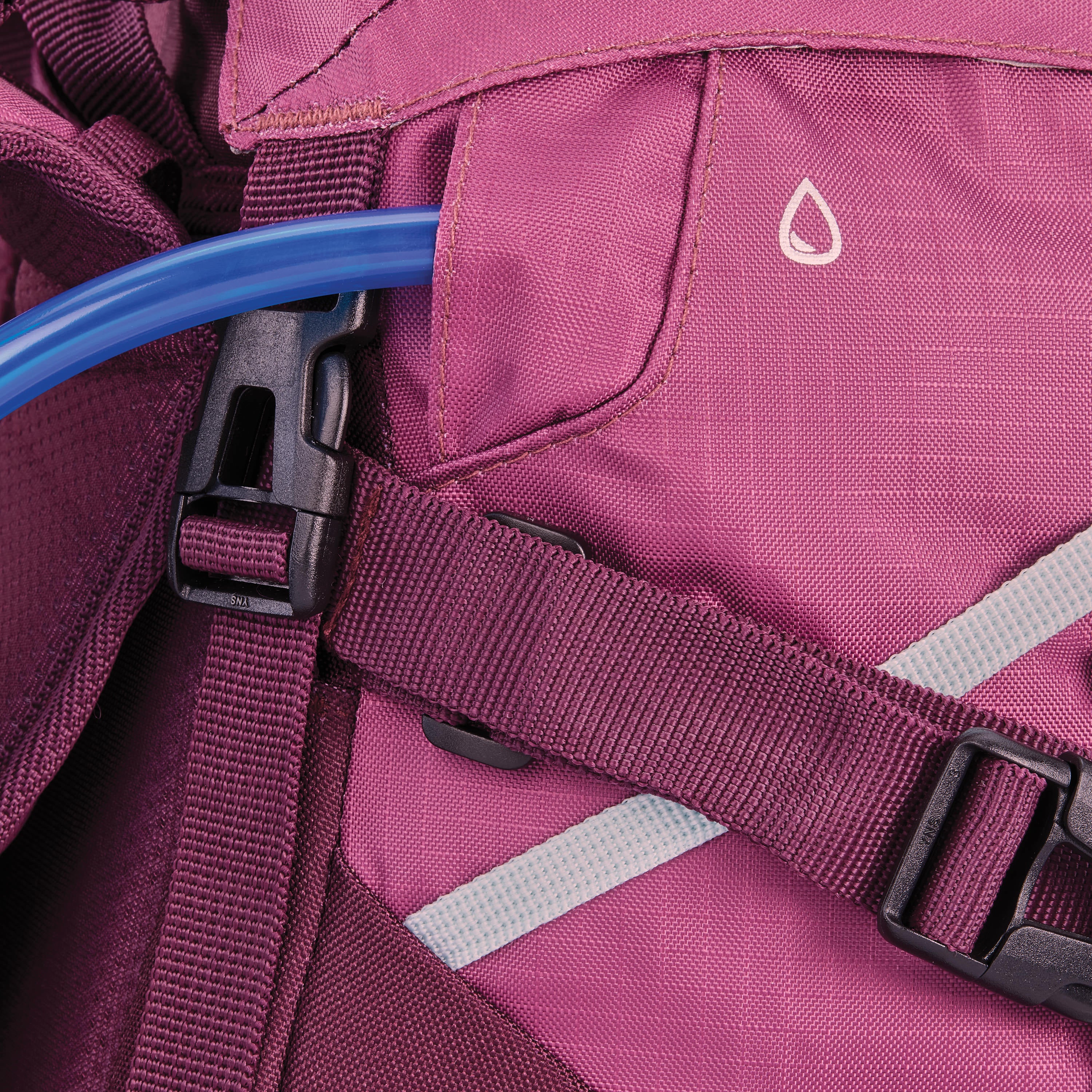 High Sierra Pathway 2.0 Women's 60L Hiking Backpack - Lightweight Frame Pack for Outdoor Adventures, Travel & Camping (Berry/Maroon)