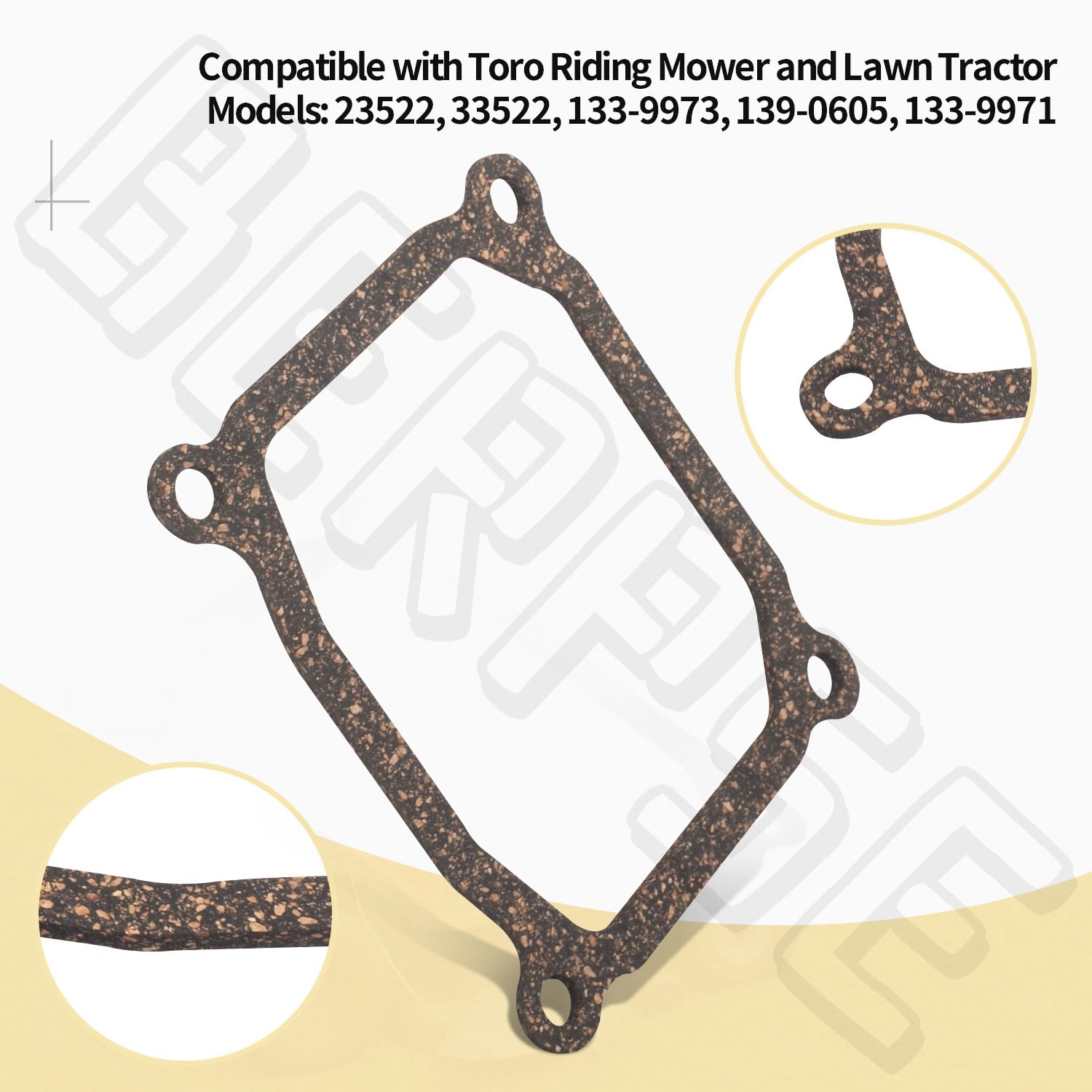 120-4206 Valve Cover Gasket Replacement for Exmark Toro TimeCutter Lawn Mower - Compatible with Models 74616, 74629, 74621 & 127-9358 (1 Pack) - Perfect for Engine Maintenance & Repair